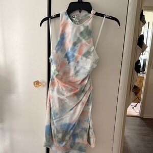 Hello Molly Multicolor Tie-Dye Mini Dress